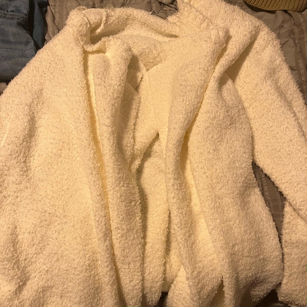 Fashion Nova Draped Cream Cardigan